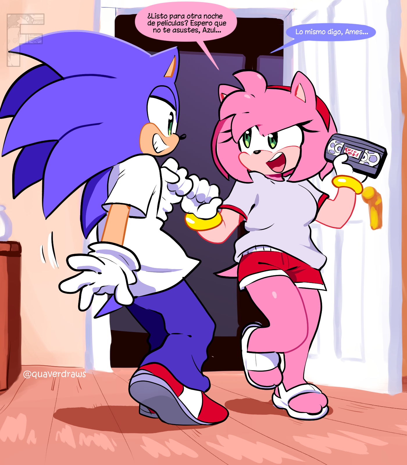[QuaverDraws (QuaverNSFW)] Movie Night (Sonic the Hedgehog)