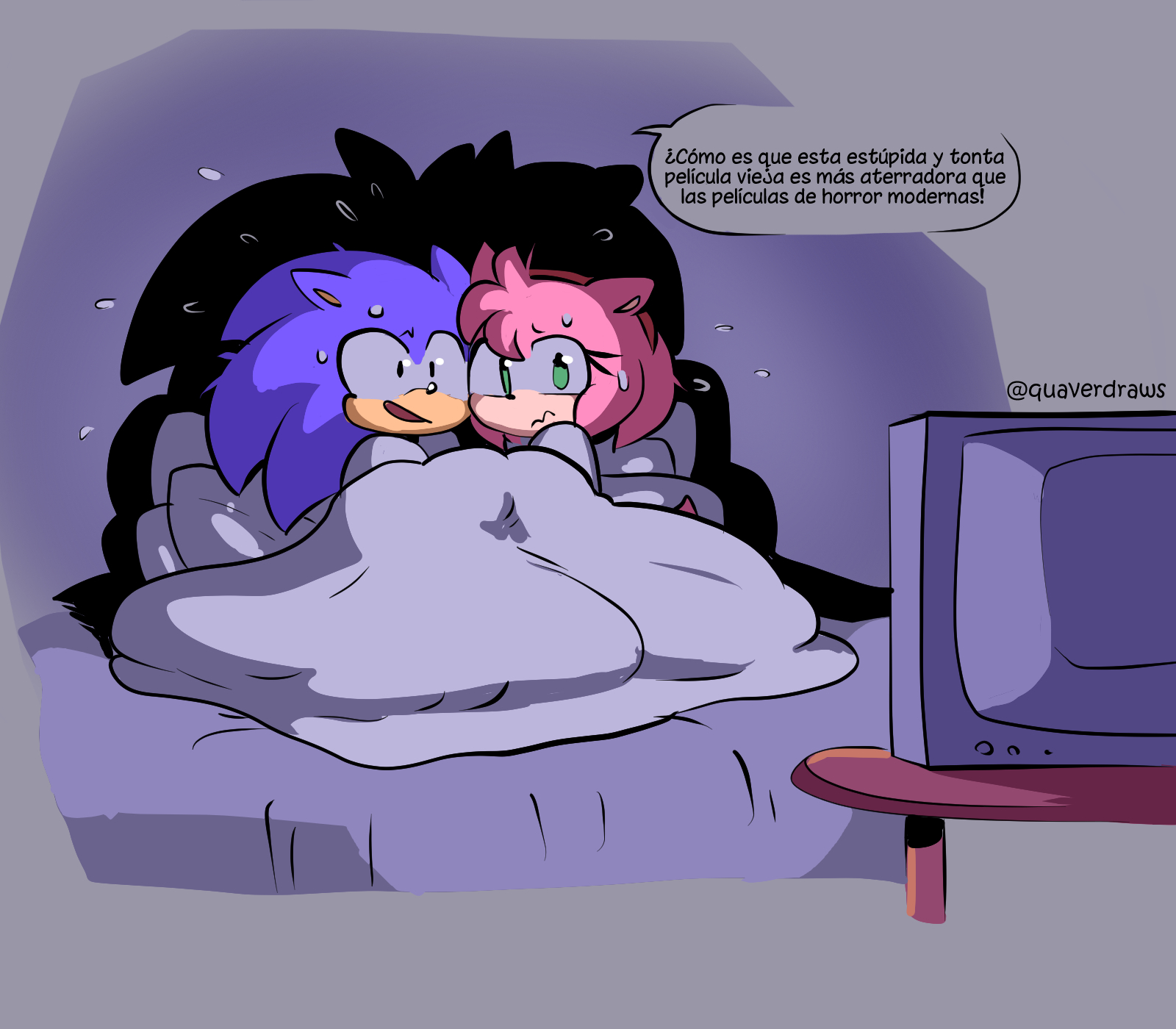 [QuaverDraws (QuaverNSFW)] Movie Night (Sonic the Hedgehog)