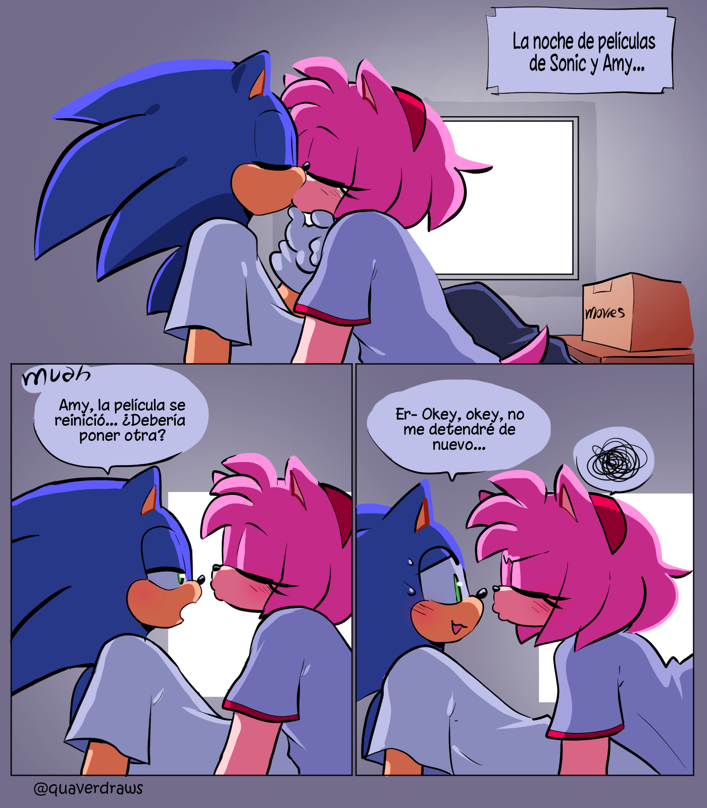[QuaverDraws (QuaverNSFW)] Movie Night (Sonic the Hedgehog)