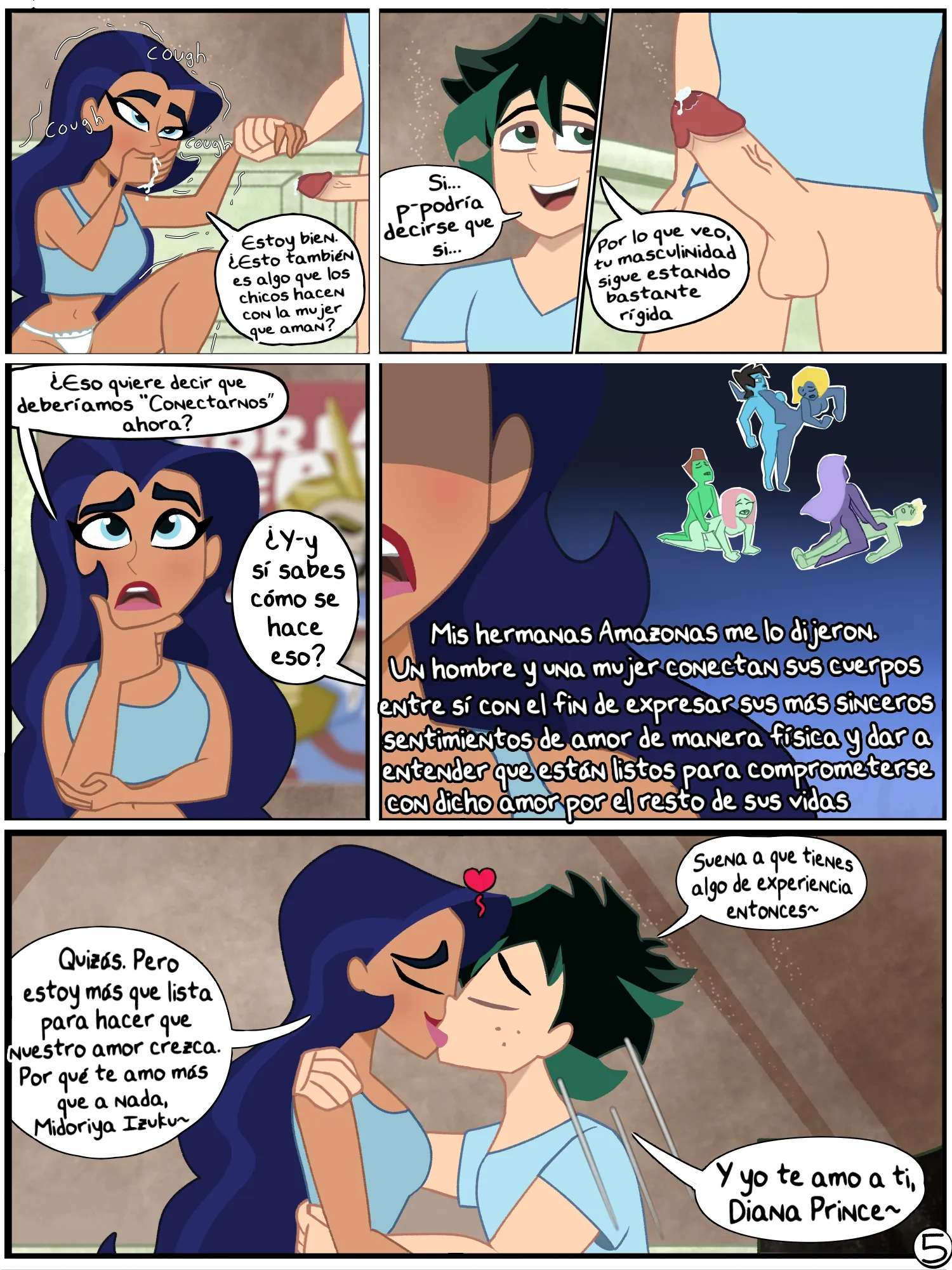 [The Calm Shock] La Primera Experiencia Sexual de la Princesa Amazona (My Hero Academia, DC Super Hero Girls)