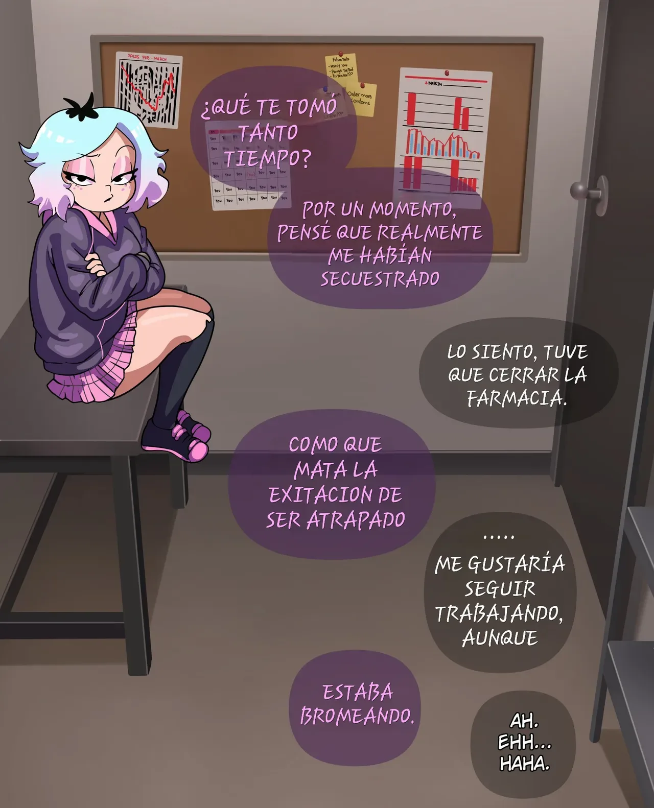 [DometiArt] Emberlynn Pinkle intenta comprar algunos condones (Helluva Boss)